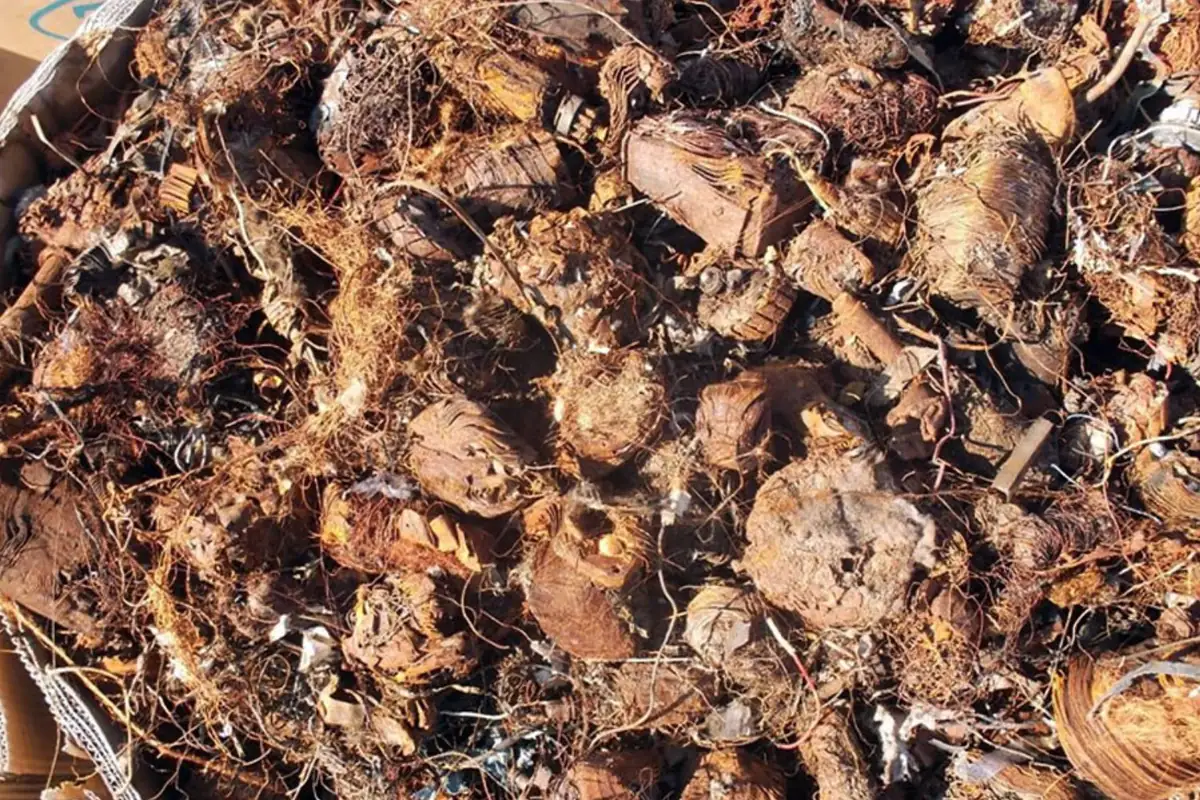 Copper meet ball scrap from electric motors